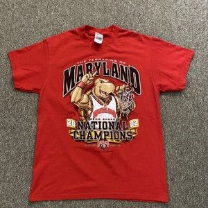 University of Maryland Terrapins Shirt Mens M 2002 National Champions NCAA VTG